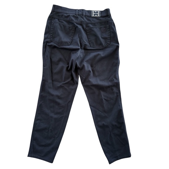 ESCADA Margaretha Ley Pants Size 12 (42 EU) Navy Blue chino Trouser Vintage - Picture 7 of 9
